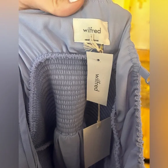 NWT ARITZIA Wilfred Genoa Mini Dress - Iris - Picture 6 of 7